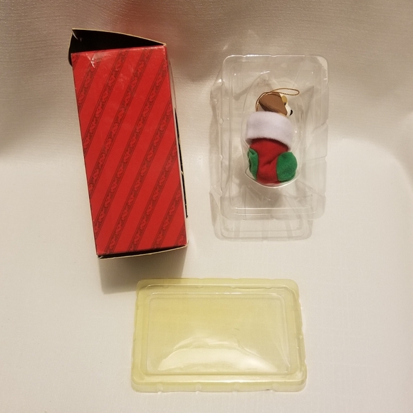 1993 EUC puppy stocking ornament w GUC original box - Picture 4 of 7